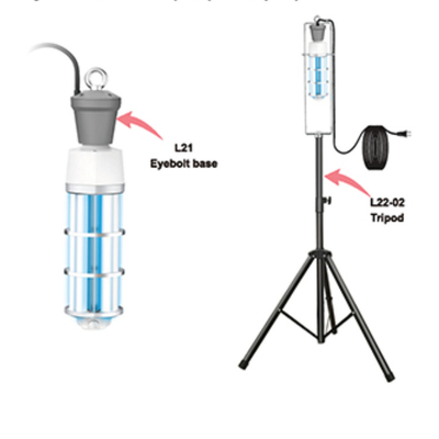 석영 유리제 Uv는 살균 램프 E27 220V UVC 휴대용 살균제 빛을 지도했습니다