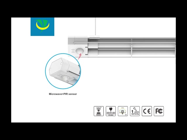 회사 동영상 약 254nm 40W UVC LED Germicidal Lamp Quartz Tube Microwave Sensors