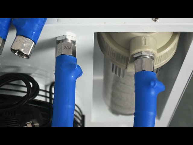 회사 동영상 약 R410 Refrigerant Water Cooling Chiller UV Disinfection 1160W Input
