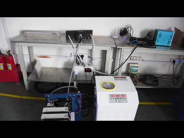회사 동영상 약 Air Cooled Industrial Water Chiller Recirculating Water Cooling Machine CE